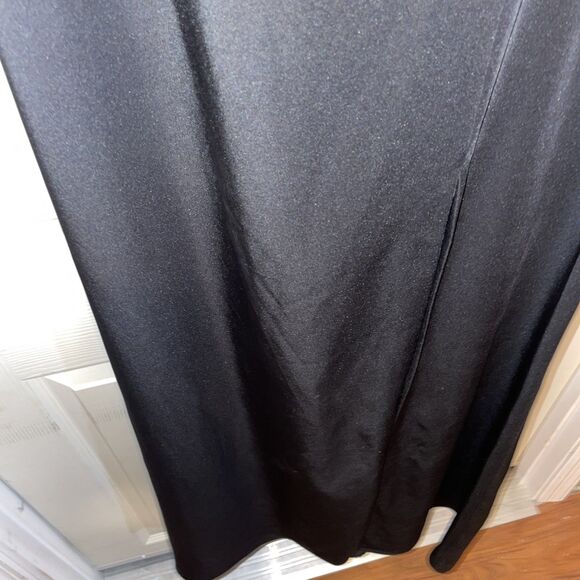 Ieena For Macduggal High Neck Gown Size 12 Black Faux Jewels Going Out Party NWT - Picture 10 of 14